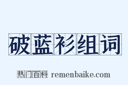 破蓝衫组词是什么意思的图片